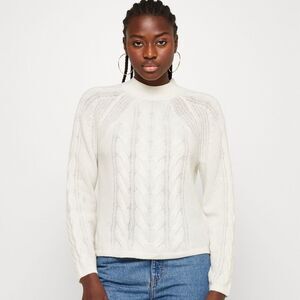 Banana Republic Women’s Gifting Cable Knit Fisherman Sweater Wool Blend Size S